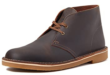 Clarks - Desert Boot Bushacre 3, Botas modelo Chukka Hombre, cera de abejas, 42 EU