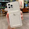 SFthingsss Compatible with iPhone 15 Pro Max Case Shockproof Wallet Case for iPhone 15 Pro Max with Card Holder Protective Phone Case Rubber Bumper Cover for iPhone 15 Pro Max Card Holder Slot Clear