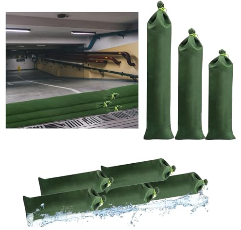 Estresen Sandsack für Hochwasserschutz 4Stück 60×20cm Leinwand Flut Barriere für Home Store Garage Garten