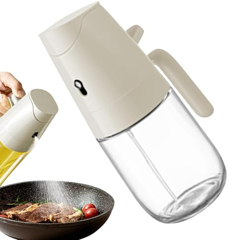 Pulverizador de aceite para cocinar, rociador de aceite de vidrio 2 en 1, accesorios de cocina para el hogar, rociador de aceite, dispensador de aceite de vidrio y vertido para aceite de oliva