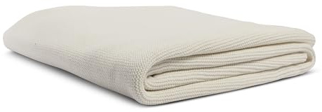 Mood & Ambience Calore Del Cuore Decke | Kuschelige Decke 130x170 cm Weiß für Sofa & Wohnzimmer | Weiche 100% Polyester Decke | Warme Kuscheldecke für Herbst, Winter & Alle Jahreszeiten