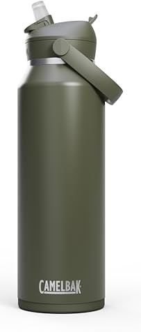 CAMELBAK Thrive Flip Straw VSS Water Bottle, Moss, 1.2 L