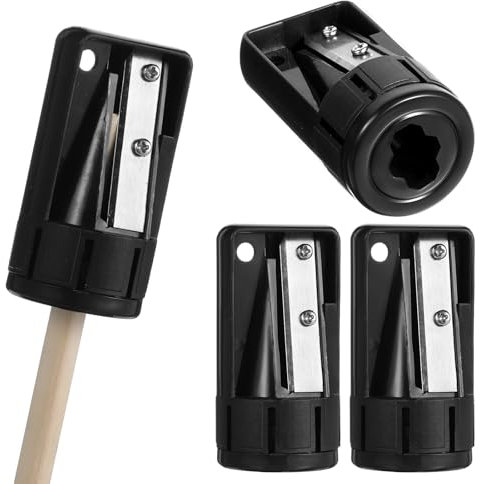DOPENSPI 4 Stück Bleistiftspitzer, Professioneller Tischler Bleistiftspitzer, Langlebige Tragbare und präzise Klinge für Holzbearbeitungsstifte, für Tischler und Heimwerker
