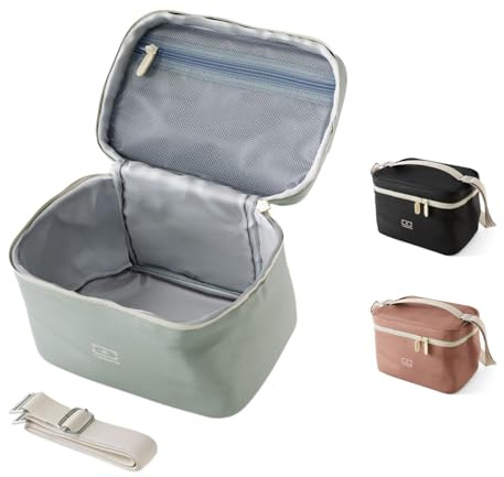 monbento - Borsa Termica 5 L Arctic verde Natural - Lunch Bag per Trasportare Portapranzo, Borraccia e Accessori per il Pranzo – Borsa Frigo con Tracolla Rimovibile – Ideale per Ufficio/Picnic