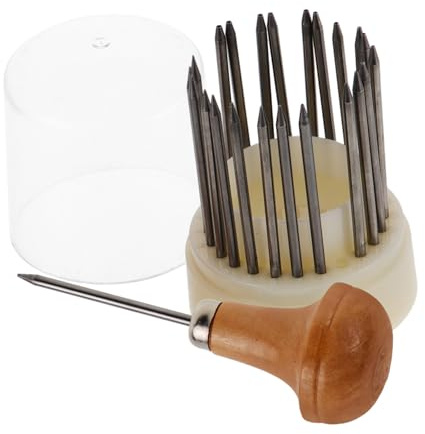 HEALSOPTHY Juego de Herramientas para Grabado de Joyas y Cuentas, 23 Piezas, Punta de Aguja Precisa, para Principiantes y Profesionales, Uso Artesanal y Bricolaje de Joyería, Manualidades