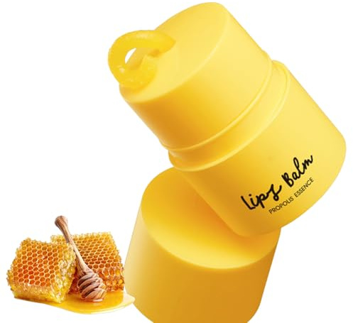 Fuktgivande Honey läppsmör, propolis läppbalsam, icke-klibbigt långvarig närande läppvård – återfuktande läppbalsam och läpp sovmask övernattning