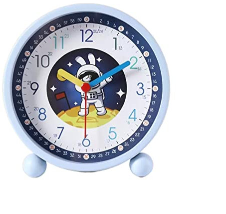 HARAY Sveglie Sveglia for bambini, orologi analogici con retroilluminazione, perfetti for camerette e decorazioni for bambini Sveglie per bambini (Color : A)