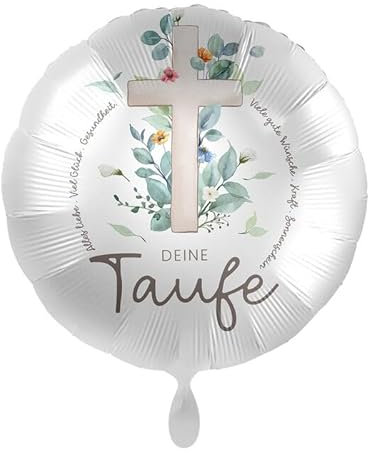 NEU Folienballon - Deine Taufe - ca. 45cm Durchmesser