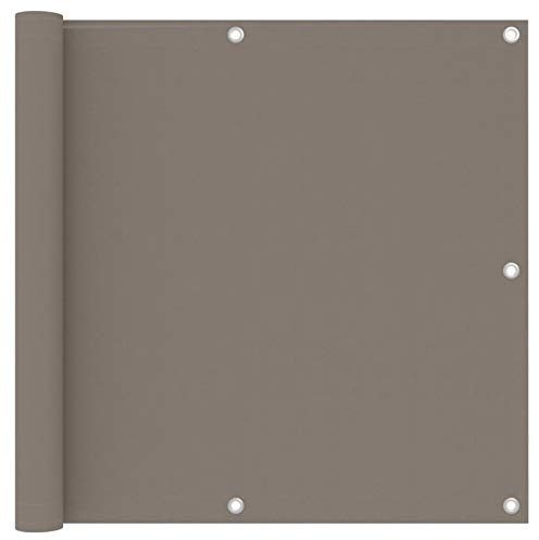 Gecheer Balkong Mullvadsskydd 90 x 400 cm Oxford-tyg, skärm för balkong, insynsskydd för balkong, balkongskydd, integritetsskydd, UV-beständig, P134989