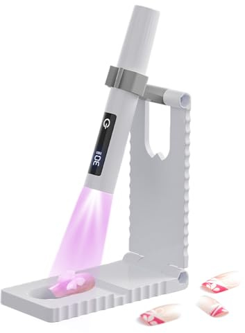 Luce UV Portatile per Unghie Gel Asciugatrice LED Ricaricabile via USB | Luce LED portatile per unghie con display LCD per Viaggi, Campeggio, Casa, Salone, Manicure Ragazze