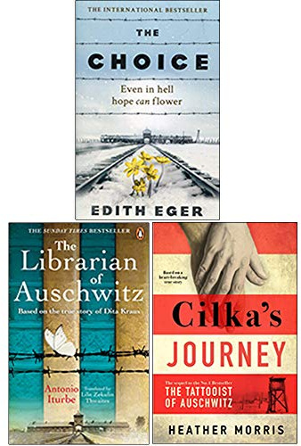 The Choice, The Librarian of Auschwitz, Cilka's Journey 3 Books Collection Set