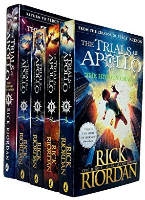 Trials of Apollo Serie Rick Riordan Collection 5 Bücher Set (The Hidden Oracle, The Dark Prophecy, The Burning Maze, The Tyrant's Tomb, [Hardcover] The Tower of Nero)