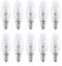 KOR E14 Ḥalogẹṇ Bulb, 10 Pack Screw in Light Bulbs Warm White, Eco Ḥalogẹṇ Bulbs 2̣8̣Ẉ, E14 Small Screw Candle Bulb Dimmable, 230V