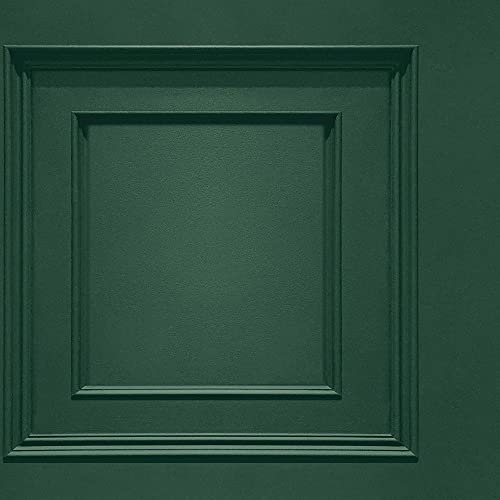 Oliana Wood Panel Wallpaper - Belgravia 8490- Green