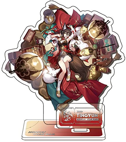 Sonsoke Game Figure Stand Bilayer Figure Acrylic Peripheral Ornaments Cosplay Collections (Tingyun)