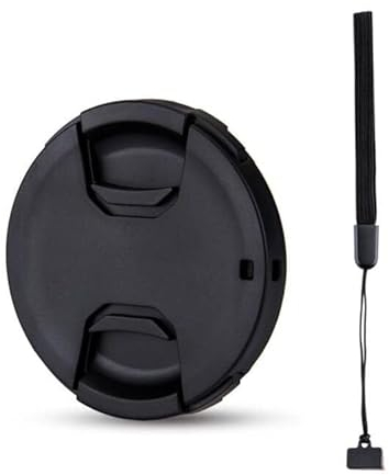JJC 46mm Lens Cap Snap-on Front Camera Lens Cover with Lens Cap Keeper for Nikon Z DX 16-50mm f3.5-6.3 FUJI XF 50mm f2 for Olympus 25mm f1.8 12mm f2.0 and Other Brand of Lenses with 46mm Filter Thread
