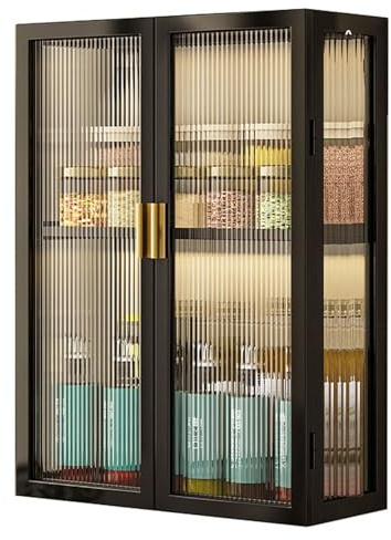 LBLFEBD Armoire de Salle de Bain Murale en métal, Armoire à Pharmacie en métal avec Porte, Rangement au-Dessus des Toilettes, Suspendue avec Barre Porte-Serviettes sans perçage