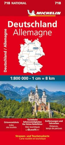 Michelin Deutschland: Straßen- und Tourismuskarte; Auflage 2023 (MICHELIN Nationalkarten)