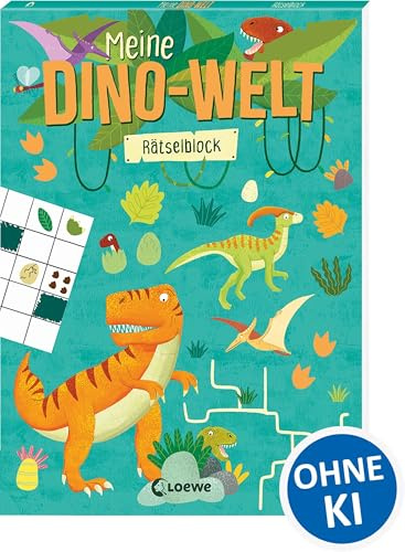Meine Dino-Welt - Rätselblock: Rätseln und knobeln mit den Urzeitriesen - Zur Beschäftigung für Kinder ab 5 Jahren