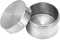 Natudeco Puro Ti Té Latas Mini Té Tarro Sellado Puede Té Suelto Recipientes de almacenamiento de alimentos para el hogar Cocina Uso Café Frijol Azúcar Especias Artículos de viaje Canister Plata