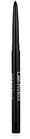 Lash Perfect Black Waterproof Eye Kohl Pencil Eyeliner for Women, Girls, Unisex Adults - Intense, Smudge Proof, High Pigment, Long Lasting Wear, Includes Sharpener - Bold Defined Eyes