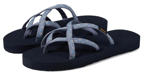Teva Zehentrenner Sandale Damen Olowahu, Kaleidoscope Blissful Blue, 37 EU