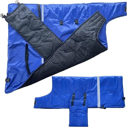 PSDLHMYQ Warme Kleidung für Kühe, doppelseitig, wasserdicht, Wadenschutzjacke, Decke, hält Kühe warm, verdickter Bauchschutz, Winddicht 85 * 70cm 2Stk