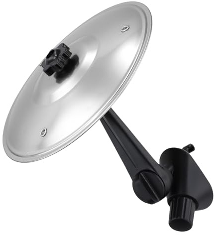 Platillo Bateria para Coche, 2 Cabezales, Ajustable 360°, 14cm Car Crash Cymbal, Mini Tambor de Coche, Ranura de Ventilación para Coche Amantes Música Entretenimiento