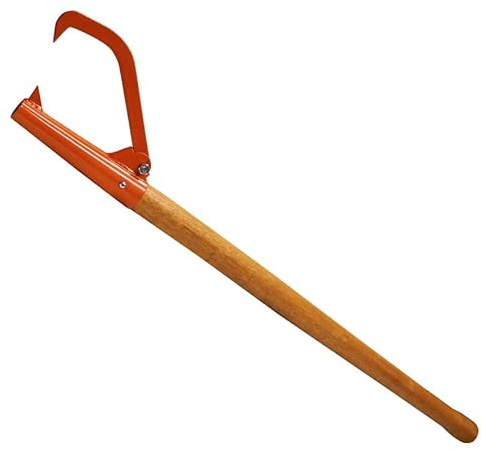 Laser Cant Hook 48 with Wooden Handle Logging Log Rolling Tool 12 Opening