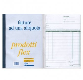 Blocco Fatture A4 3Copie 1 Aliquota 1Pz