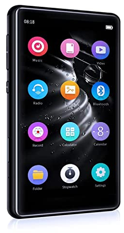 SOTEFE® 32GB Lettori MP3 Bluetooth 5.0 Lettore MP4 Touch Screen 4.0'' Video MP4 Altoparlante Incorporato Touch MP3 Lettore Per Bambini Radio FM Suono HiFi Registratore Super HD