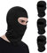 SPOKKI 4 Stück Sturmhaube Balaclavas Gesichtsmaske Schwarz Skimaske Motorrad Sturmhaube UV Schutz Sturmmaske MTB Full Coverage für Frauen Männer Outdoor Sport Winter Sommer (4 Schwarz)