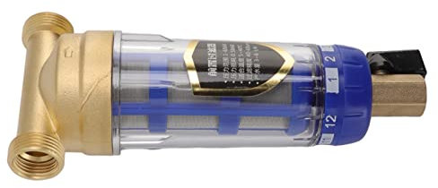 Filtro dell'acqua per sedimenti centrifugati, filtro dell'acqua per sedimenti per tutta la casa, testa in rame raffinato, prefiltro per sedimenti centrifugati