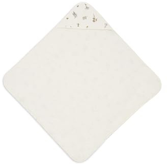 Jollein huvhandduk baby – Riverside – bomull – 75 x 75 cm – OEKO-TEX-certifierad – babyhandduk med huva för flickor och pojkar