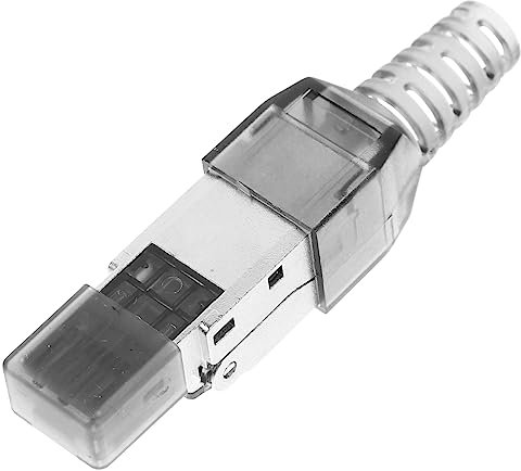 KONTONTY Stecker Cat Geschirmt Vergoldet Für Ethernet-kabel Netzwerkkabelstecker Modularer Anschluss Ohne Werkzeug Crimpkupplung Kabel