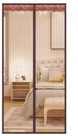 Canopz Magnetic Fly Screen Doors, Keep Insects Out，door screen for external door，Mosquito Proof Door Curtains, Fiberglass Mesh with Full Frame Hook and Look