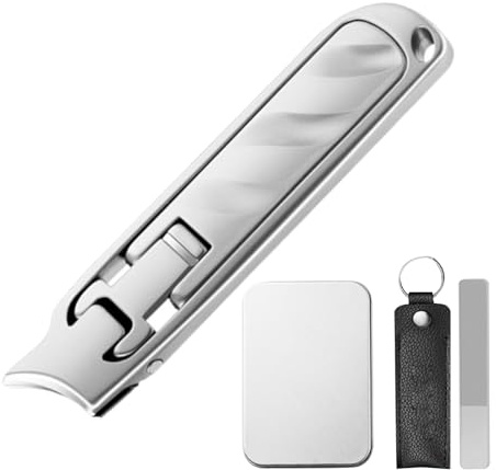 Kit Clipper de uñas - Juego de pedicura de manicura | Kit de aseo de uñas de acero inoxidable | Cortador de cutículas | Tijeras portátiles para uñas | Conjunto de archivos de uñas | Tijeras