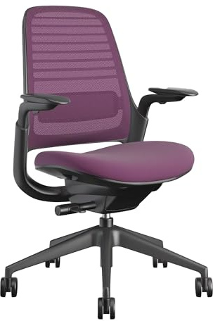 Steelcase Series 1 Ergonomic Office Chair, Carpet Floors, Concord