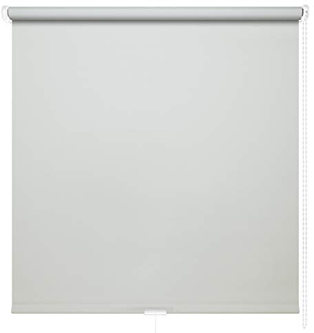 Kettenzugrollo Seitenzugrollo Fenster Rollo 13 Farben Breite 60 - 220 cm Länge 180 und 230 cm blickdicht halbtransparent lichtdurchlässig Sonnenschutz Blendschutz (Größe 150 x 180 cm Farbe Grau)