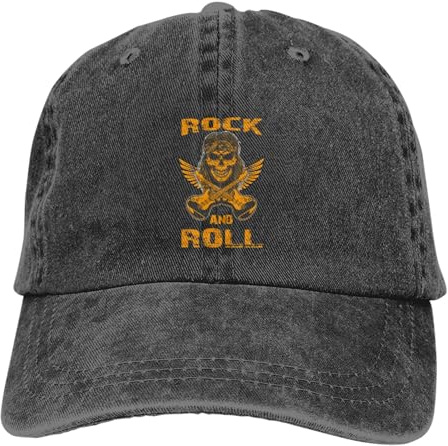 Rock and Roll Music Baseball Cap Golf Dad Hat Adjustable Original Classic Low Profile Cotton Hat Men Women