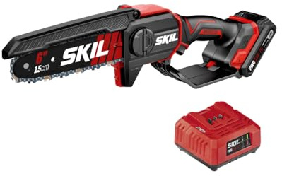 SKIL PWR CORE 20 Brushless 20V 6 Mini Chainsaw Kit including 2.0Ah Battery and Charger-PR0600B-11