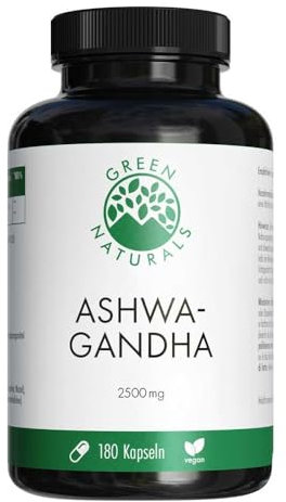 GREEN NATURALS Ashwagandha 2500mg Hochdosiert 180 stk