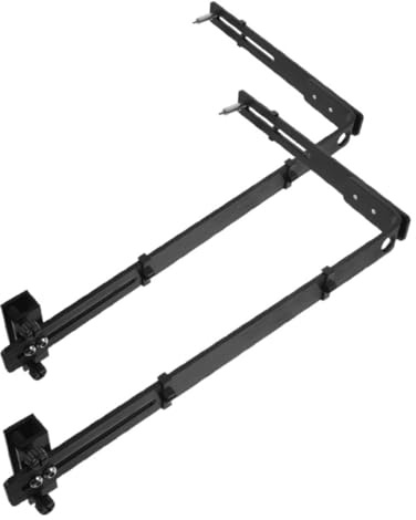 Kisangel Lichthalterhalterung Für Aquarien 2er-pack Aquarien-lichtständer Klemmstil Für Lampe Stabiles Aluminium Schwarz Für Wasserpflanzen