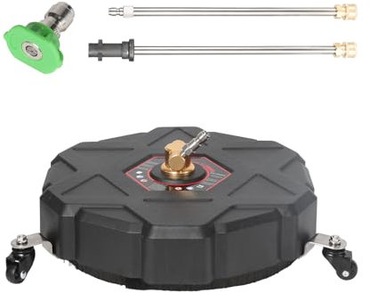 13/16 Surface Cleaner Pressure Washer, 2000/3000/4000PSI Heavy Duty Power Washer for K2-K7, Patio Cleaner Attachment for Karcher, with 1/4 Quick Connect & 25° Nozzle, for Patio Driveway Floor (13)