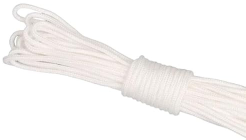 10 Meters White Nylon Rope 4mm Nylon clothesline Strong All-Purpose Utility Strong Rope For Camping,Weaving, Binding