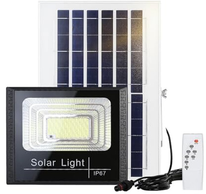 Éclairage de sécurité Projecteur LED haute luminosité 500 W, 300 W, 100 W, 50 W, blanc froid, étanche, éclairage d'extérieur, lampadaire solaire, éclairage de jardin pour jardin, garage, cour(500W)