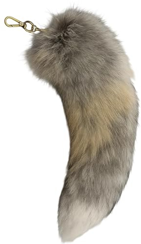 DqiUnaX Tail, Fuchsschwanz Anhänger, Katzenschwanz Schlüsselanhänger, 40 cm Länge, Fairy Tail Design