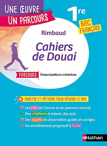 Analyse et étude de l'oeuvre - Cahiers de Douai de Rimbaud- Réussir son BAC Français 1re 2027 - Parcours associé Émancipations créatrices - Une oeuvre, un parcours