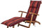 Auflage Deckchair Naxos 20208-3 terracotta-rot gestreift 190x48x6 cm Sun Garden