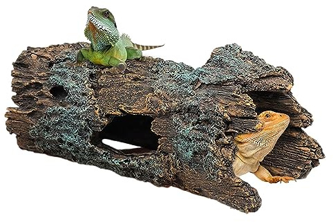 WOTEG Reptiles,Cueva arañas, Escalada lagartos y terraza para Descansar Tortugas - Plataforma Escalada y Descanso Gecko escondite y casa escondite para Animales pequeños